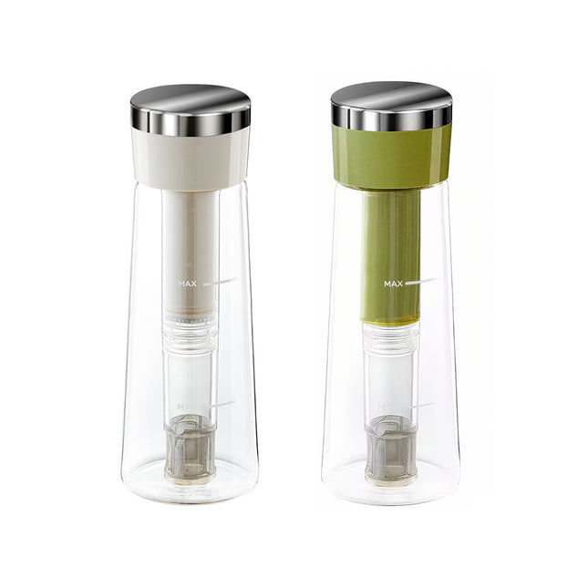 750ml Stainless Steel Filter Cold Brew Coffee Pot Leakproof Design Iced Drinks