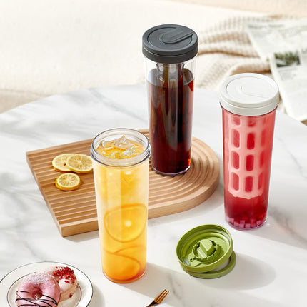 Large Capacity Coffee Cold Brew Pot with Filter 1000ml Clear Easy Clean Daily Use