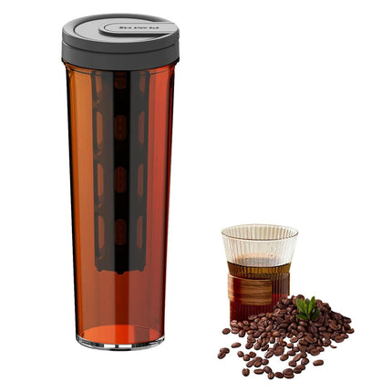 Large Capacity Coffee Cold Brew Pot with Filter 1000ml Clear Easy Clean Daily Use