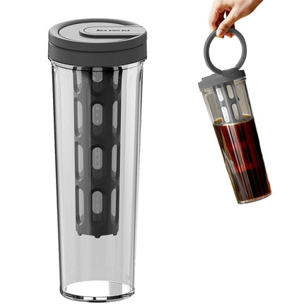 Large Capacity Coffee Cold Brew Pot with Filter 1000ml Clear Easy Clean Daily Use