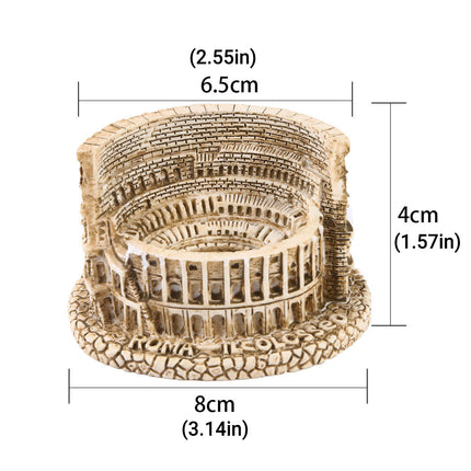 Fish Tank Ornament Roman Colosseum Shape Aquarium Decoration For Landscape Scene