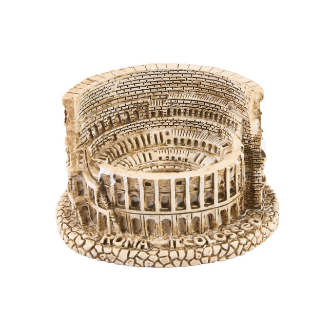 Fish Tank Ornament Roman Colosseum Shape Aquarium Decoration For Landscape Scene