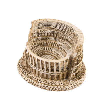 Fish Tank Ornament Roman Colosseum Shape Aquarium Decoration For Landscape Scene