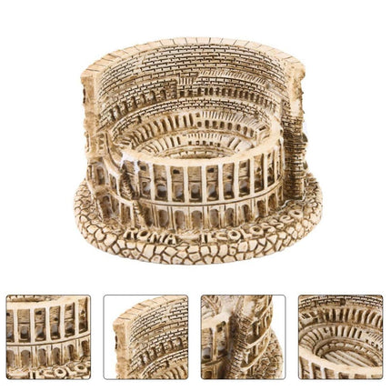Fish Tank Ornament Roman Colosseum Shape Aquarium Decoration For Landscape Scene