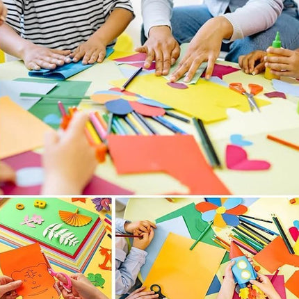 A4 80gsm Coloured Paper Multi Color Pack Printer Paper for Craft School Use