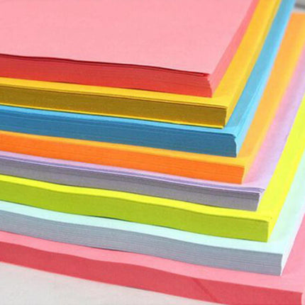 A4 80gsm Coloured Paper Multi Color Pack Printer Paper for Craft School Use