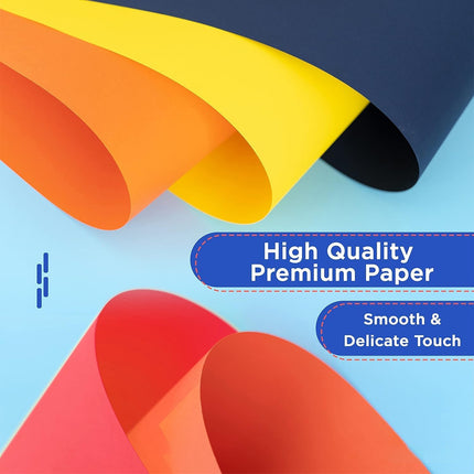 A4 80gsm Coloured Paper Multi Color Pack Printer Paper for Craft School Use