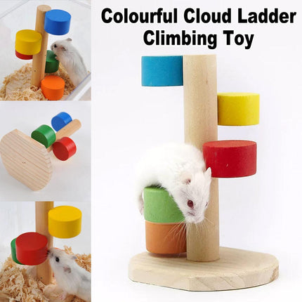 Hamster Toys Colorful Cloud Ladder Climbing Exercise Play Stairs for Cage