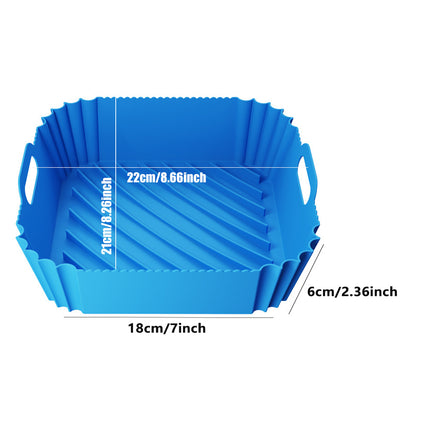 Air Fryer Silicone Pot Basket Liner Non Stick Reusable Baking Tray Accessories