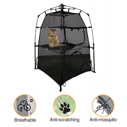 Foldable Breathable Cat Outdoor Tent Portable Game Toy Light for Cat Outings