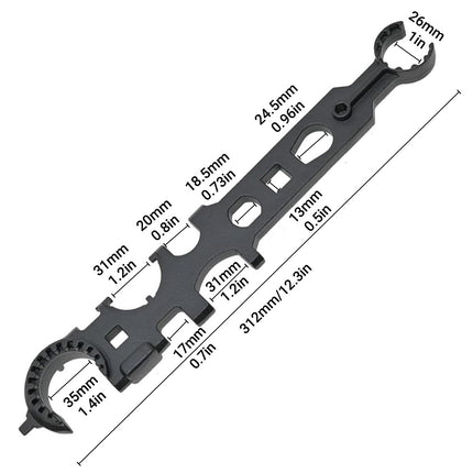High Hardness Multi-Function Ratcheting Wrench Durable Alloy Steel Rust-Proof