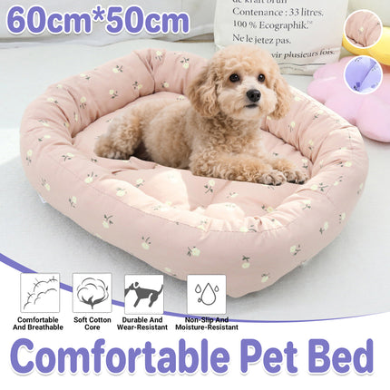 Comfortable High Elastic Thickened Pet Bed Soft Fleece Washable Anti Slip Bottom