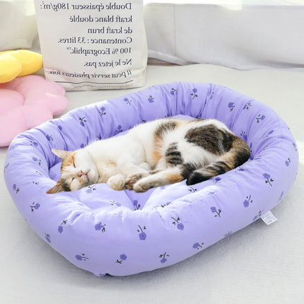 Comfortable High Elastic Thickened Pet Bed Soft Fleece Washable Anti Slip Bottom