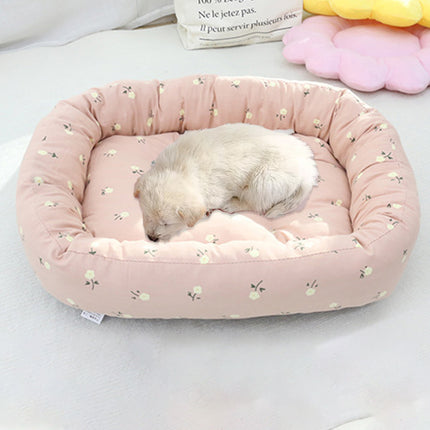 Comfortable High Elastic Thickened Pet Bed Soft Fleece Washable Anti Slip Bottom