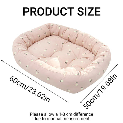 Comfortable High Elastic Thickened Pet Bed Soft Fleece Washable Anti Slip Bottom