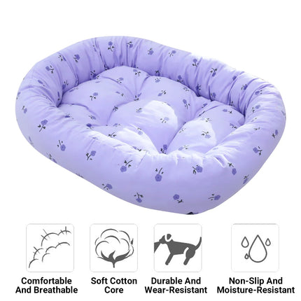 Comfortable High Elastic Thickened Pet Bed Soft Fleece Washable Anti Slip Bottom
