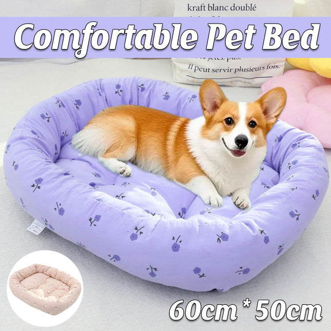 Comfortable High Elastic Thickened Pet Bed Soft Fleece Washable Anti Slip Bottom