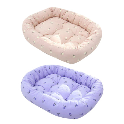 Comfortable High Elastic Thickened Pet Bed Soft Fleece Washable Anti Slip Bottom