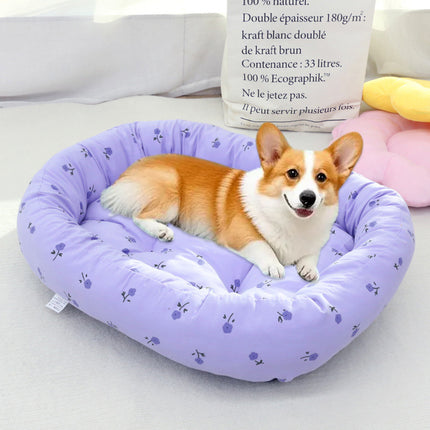 Comfortable High Elastic Thickened Pet Bed Soft Fleece Washable Anti Slip Bottom