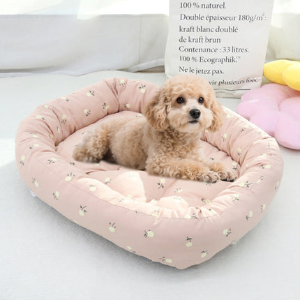 Comfortable High Elastic Thickened Pet Bed Soft Fleece Washable Anti Slip Bottom