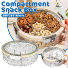 6-Compartment Snack Box with lid Dust-Proof for Home Office Picnic Indoor Use