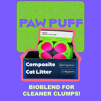 Natural Cassava Cat Litter Dust Free Flushable and Clumping 5kg Box