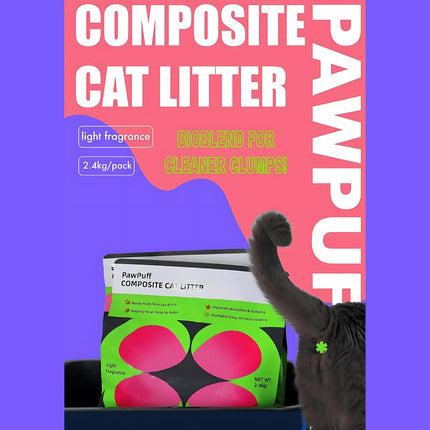Natural Cassava Cat Litter Dust Free Flushable and Clumping 5kg Box