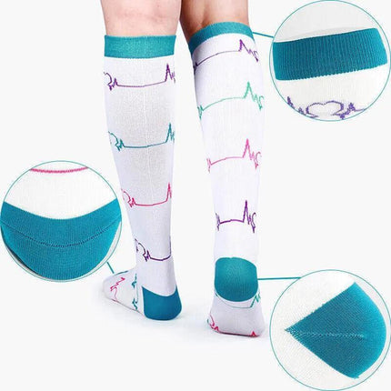 Compression Socks Women Men Adult Medical Nursing Travel Sport Stocking Running - Aimall