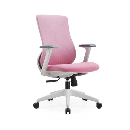 Ergonomic Office Chair Adjustable Height Mesh Back Computer Desk Chair Pink