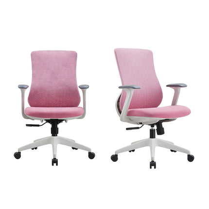 Ergonomic Office Chair Adjustable Height Mesh Back Computer Desk Chair Pink