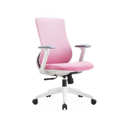 Ergonomic Office Chair Adjustable Height Mesh Back Computer Desk Chair Pink