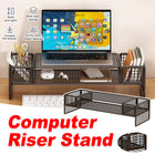 Monitor Laptop Riser Stand with Storage Compartment for Home Office Space Saving