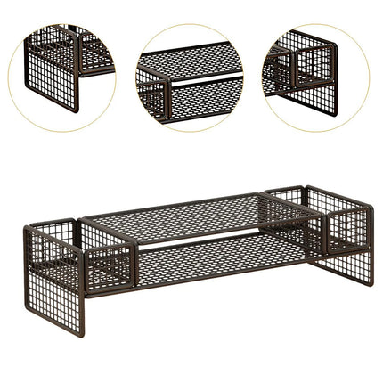 Monitor Laptop Riser Stand with Storage Compartment for Home Office Space Saving