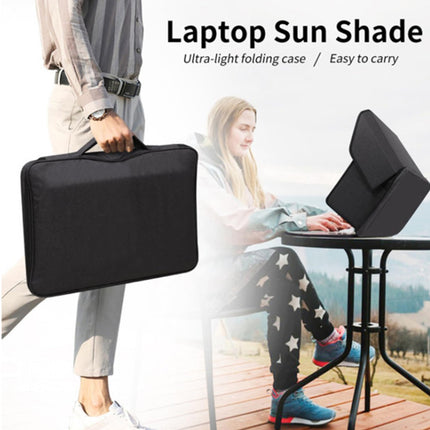 Foldable Laptop Sun Shade Privacy Cover 14 or 16 inch for Outdoor Travel Office