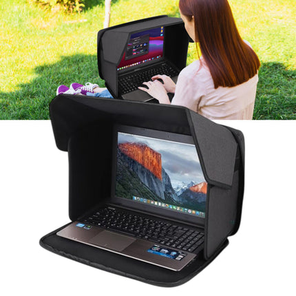 Foldable Laptop Sun Shade Privacy Cover 14 or 16 inch for Outdoor Travel Office