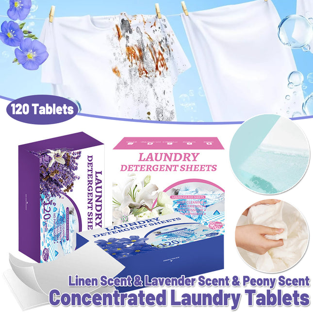 Laundry Tablets Set Portable Cleaning Pods Concentrated for Household Washing