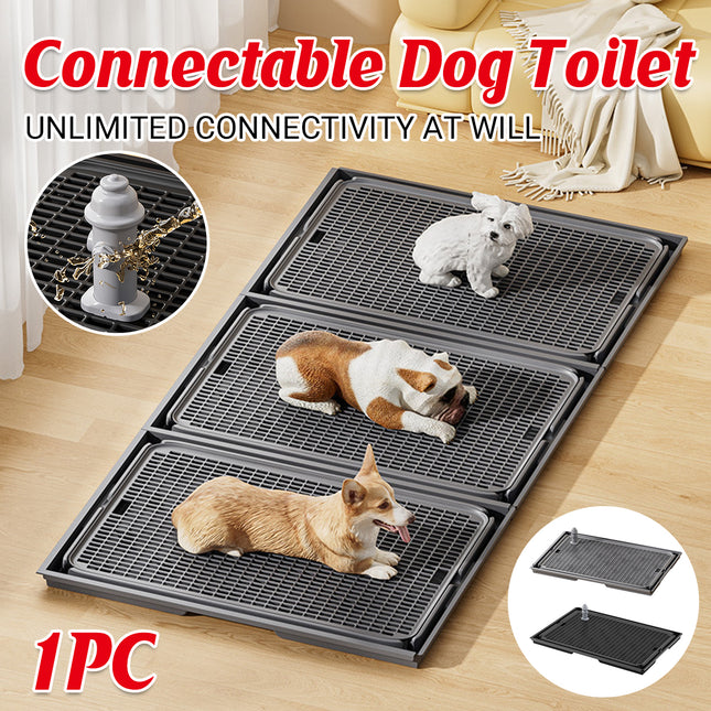 Spliceable Dog Toilet Tray PP Urinary Guide Column Anti-Stepping Pet Potty 42cm