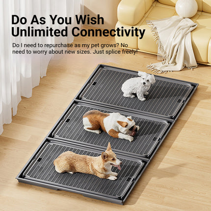 Spliceable Dog Toilet Tray PP Urinary Guide Column Anti-Stepping Pet Potty 42cm