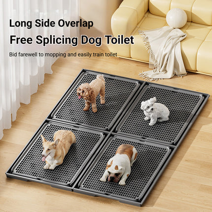 Spliceable Dog Toilet Tray PP Urinary Guide Column Anti-Stepping Pet Potty 42cm