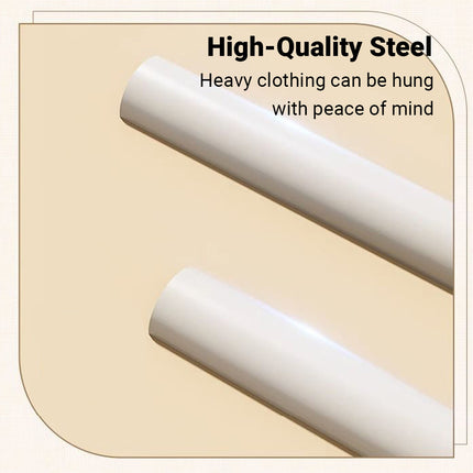 Portable Floor Standing Coat Rack with Wheels for Bedroom Clothes Storage Use