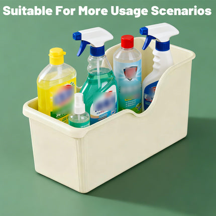 4PCS Wheeled Kitchen Storage Box Large Capacity Pots Spice Bottles Organizer