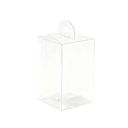 20PCS Transparent Biscuit Gift Box with Handle for Christmas Party Favors Use