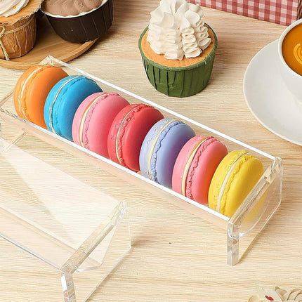 1PC Transparent Rectangular Biscuit Display Rack Food Dessert Wedding Cake Stand