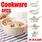 8pcs Cookware Set Cooking Set Non Stick for for Home Kitchen Restaurant Daily