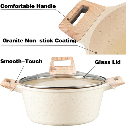 8pcs Cookware Set Cooking Set Non Stick for for Home Kitchen Restaurant Daily