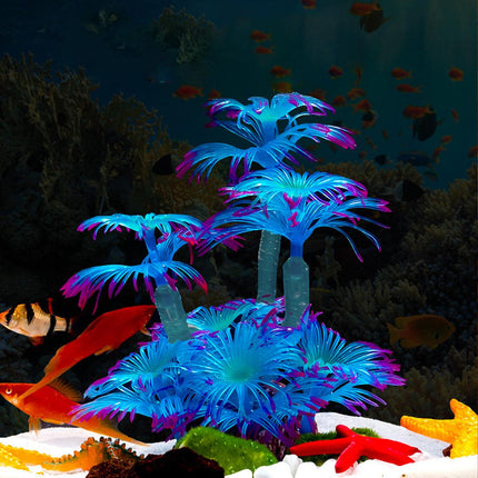 Soft Silicone Coral Aquarium Decoration Odor-Free Fish Tank Scenery Simulation