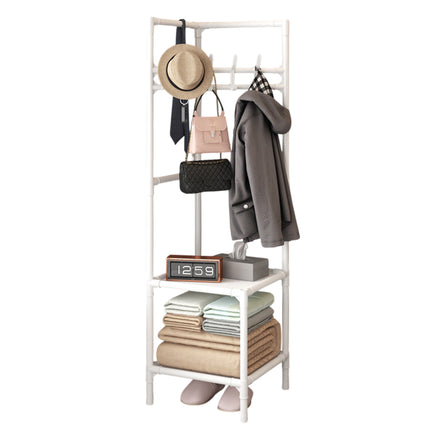 Corner Storage Rack Sturdy Space Saving for Hats Bags Coats Scarves Organize