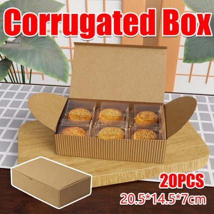 20PCS Corrugated Paper Gift Boxes Recyclable for Birthday Holiday Presents Carry
