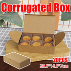 20PCS Corrugated Paper Gift Boxes Recyclable for Birthday Holiday Presents Carry