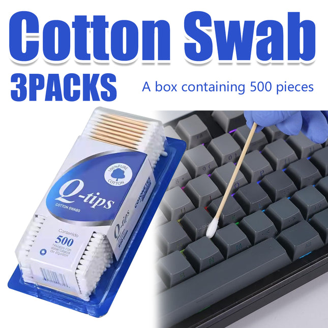 3 Packs Disposable Dual Head Hygiene Cleaning Beauty Makeup Remover Cotton Swabs